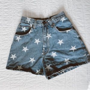 High-Waisted Star Shorts